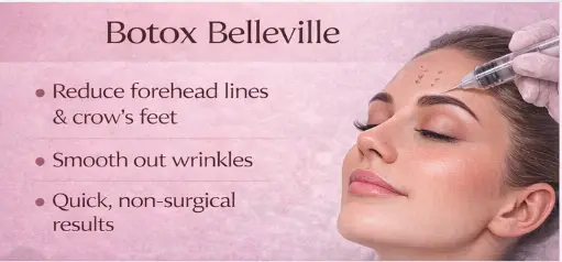 Botox Belleville treatment to reduce wrinkles and smooth skin